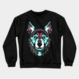 Dog ' Retro Style Geometric Crewneck Sweatshirt